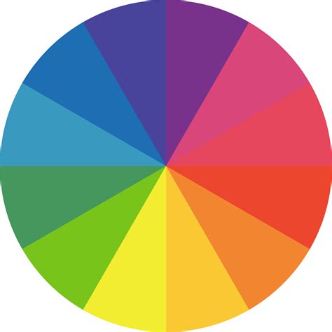 color wheel palette circle template  art schools rainbow circle divided  twelve parts