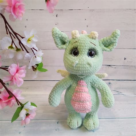 Crochet Pattern Dragon Plush Crochet Dragon Baby Amigurumi Etsy