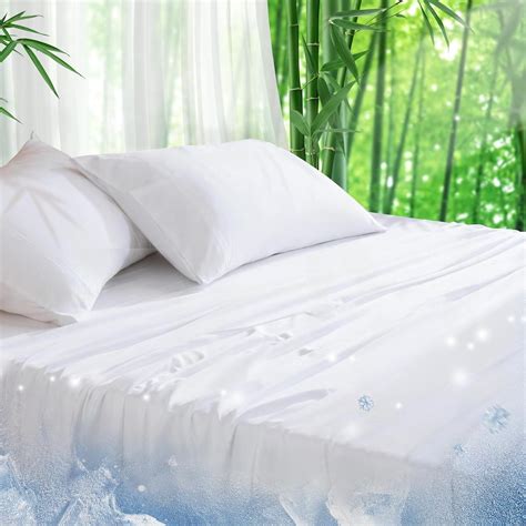 Amazon Cooling Sheets Set Full Size Viscose Derived From Bamboo For Hot Sleepers Deep
