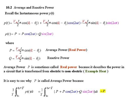 Chapter 10 Sinusoidal Steady State Power Calculations In