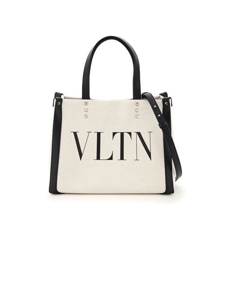 Vltn Canvas Tote With Strap Gee Luxury