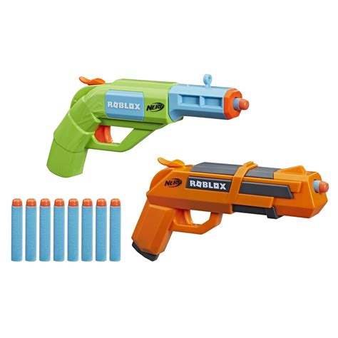 Nerf Roblox Jailbreak Armory Includes 2 Blasters 10 Darts Unlock In