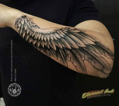 Wing Tattoo Forearm