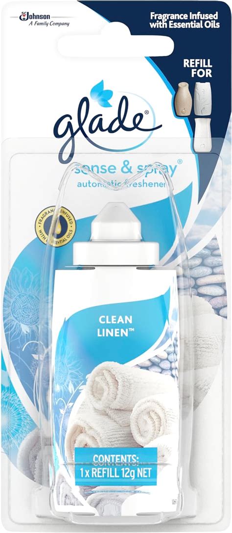 Glade Sense Spray Air Freshener Refill Clean Linen G Fragrant Room