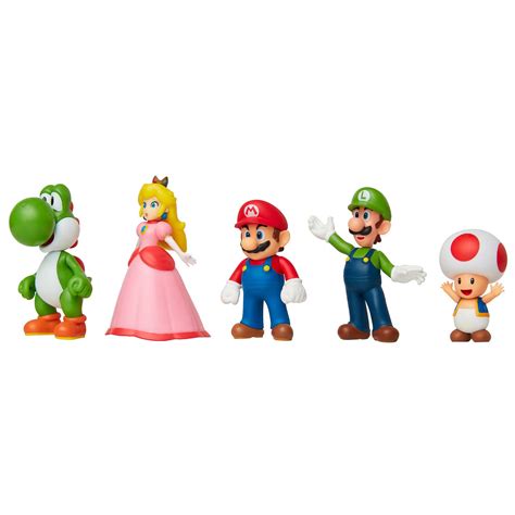 Super Mario Figures Set 5pk Mario And Friends Toys And Games Bandm