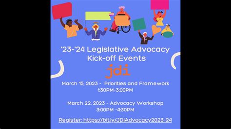 Jdi S 2023 2024 Legislative Session Advocacy Kick Off Legislative Priorities Youtube