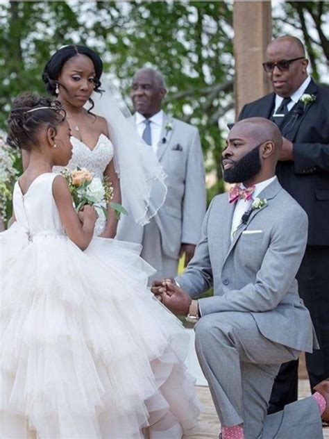 Black Wedding Moment This Grooms Dedication To His Step Daughter Will Warm Your Heart