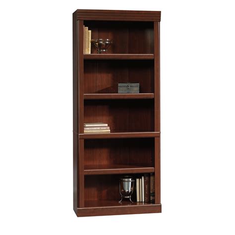 Sauder Heritage Hill Shelf Library Bookcase Classic Cherry Finish