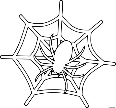 Coloriage Araignee Spinning Insecte JeColorie