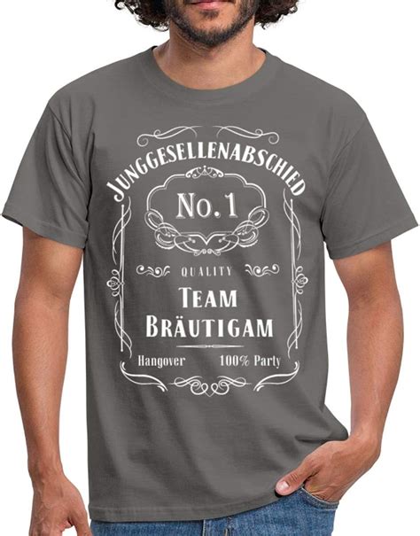 Jga Team Bräutigam Junggesellenabschied No 1 Männer T Shirt Amazon De