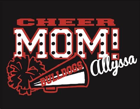 Glitter Cheer Mom Shirt