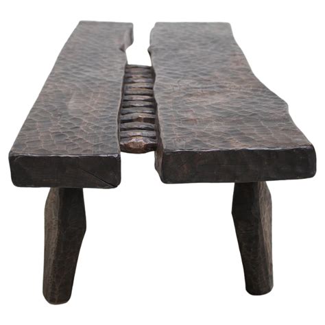 Polish Brutalist Gouged Ash Coffee Table For Sale At 1stdibs