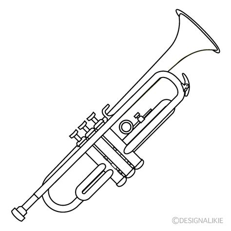 Trumpet Black And White Free Png Imageillustoon