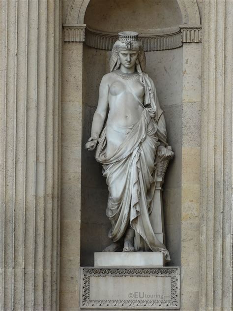 Cleopatra Statue On Aile Lemercier At Musee Du Louvre Page