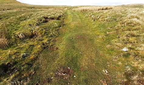 Moorland Track Heading North Passing Roger Templeman Geograph