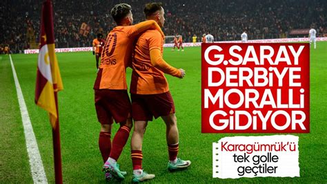 Galatasaray Fatih Karagümrük ü tek golle geçti