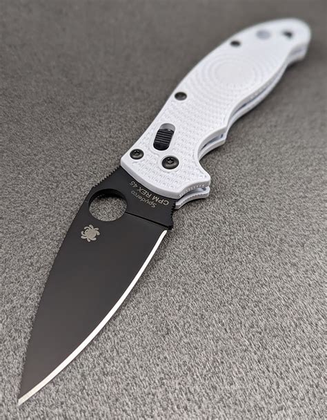 Spyderco Manix White Lightweight Rex Reibert Info