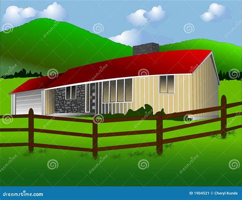 Three Story House Clipart Ranch