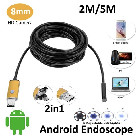 New Mp M M Android Usb Endoscope Camera Mm Lens An Flexible