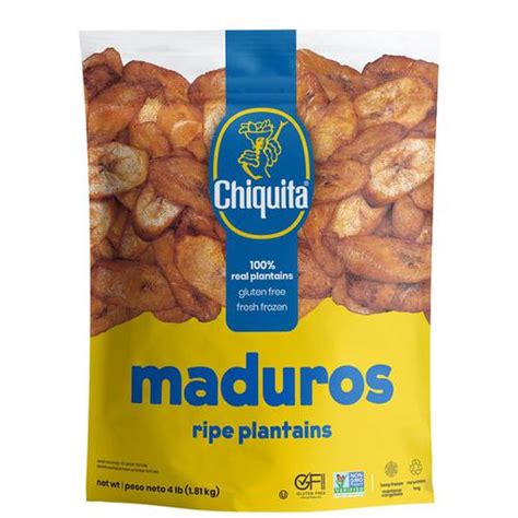 Chiquita Ripe Plantains 1 81 Kg 4 Lb Frozen Food Pricesmart St