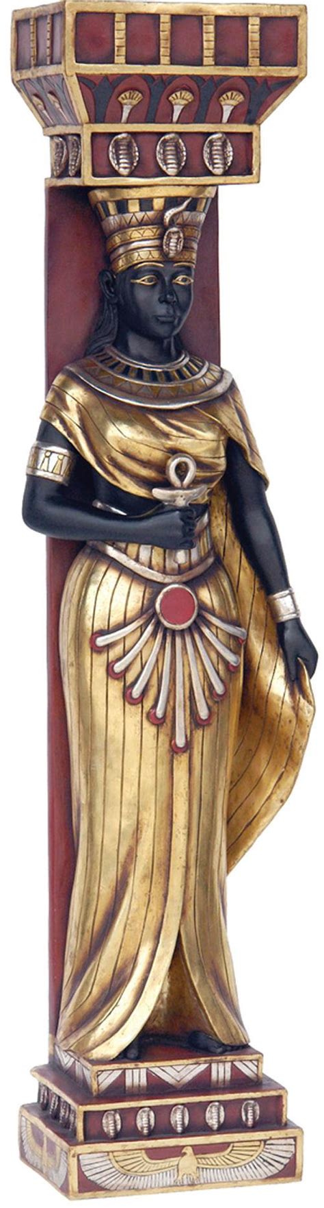 Egyptian Priestess Caryatid Wall Statue