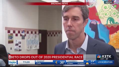 Beto Orourke Ends 2020 Presidential Campaign Youtube