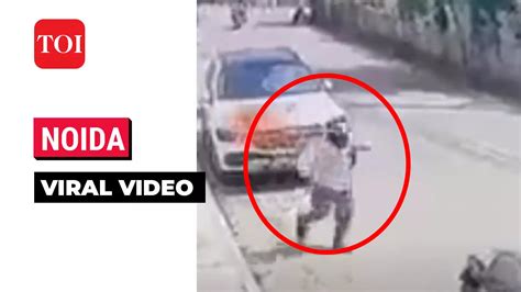 Viral Video Noida Labourer Sets Mercedes On Fire Over Unpaid Dues