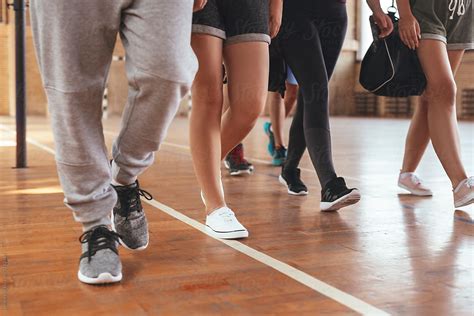 Students On Physical Education Class Del Colaborador De Stocksy