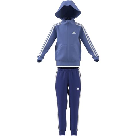 Childrens Tracksuit Adidas 3 Stripes Essentials Shiny Jackets And