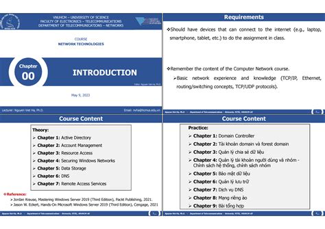 Chapter 0 - Introduction - VNUHCM – UNIVERSITY OF SCIENCE FACULTY OF ...