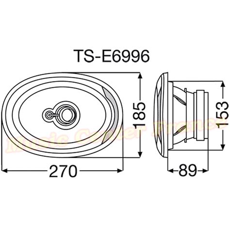 Pioneer TSE6996 - TS-E 6996 - TSE 6996 : haut-parleur ovale 3 voies 300w