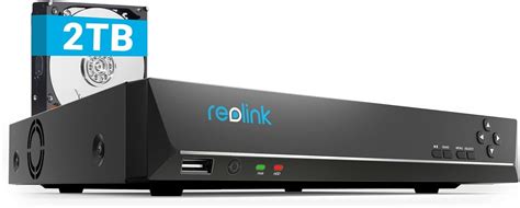 Reolink 4K PoE NVR 8 Canaux Caméra de Sécurité à Domicile