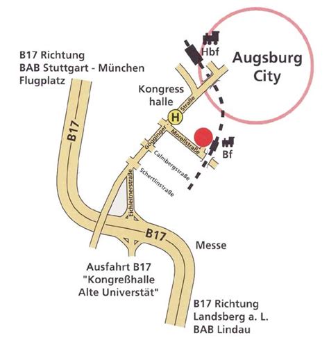 Anfahrt Alderma Hautarztpraxis Augsburg