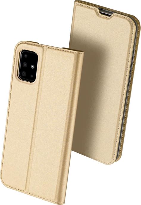 Bol Samsung Galaxy A51 Hoesje Dux Ducis Skin Pro Book Case Goud