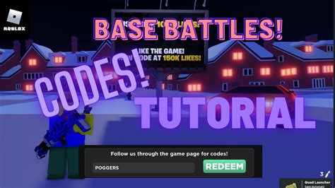 New Code Tutorial Roblox Base Battles Youtube