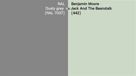 Ral Dusty Grey Ral Vs Benjamin Moore Jack And The Beanstalk