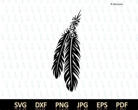 Feathers Svg Feathers Native American Svg Svg Clipart Decal Eps