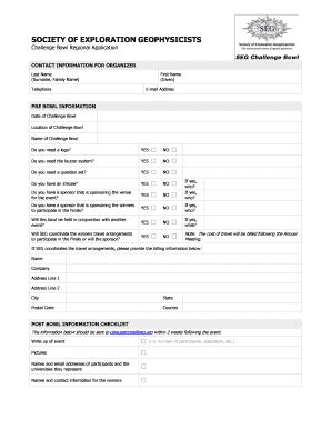 Fillable Online Seg Application Form Society Of Exploration