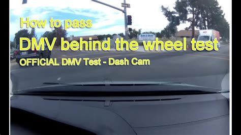 Actual Dmv Behind The Wheel Test No Stress Pass The First Time Youtube