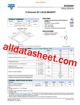 Si Dn Datasheet Pdf Vishay Siliconix