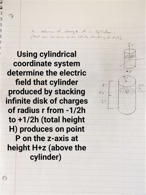 Solved Using Cylindrical Coordinate System Determine The Chegg