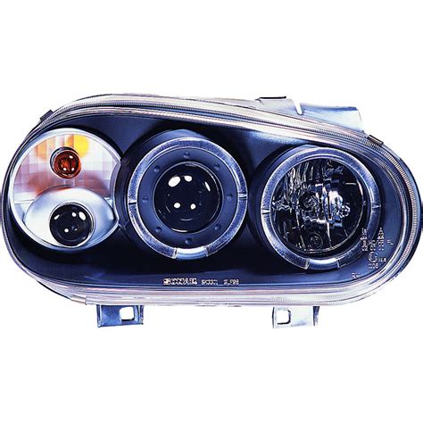 Koplampen Vw Golf Angel Eyes Zwart Dl Vwk J