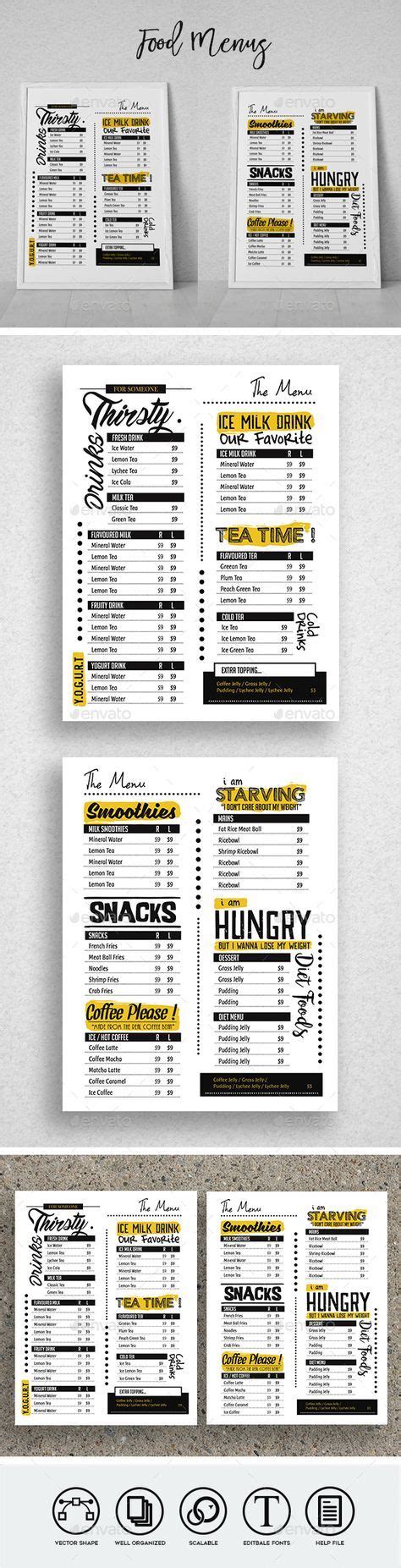 Cafe Food Menu | Menu design template, Menu inspiration, Food menu