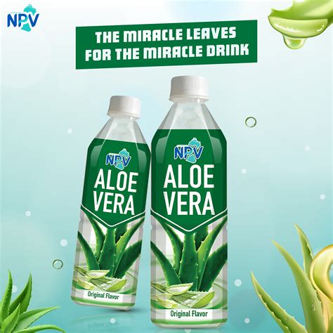 Aloe Vera Drink With Original Flavor 500ml Bottle Npv Beverage