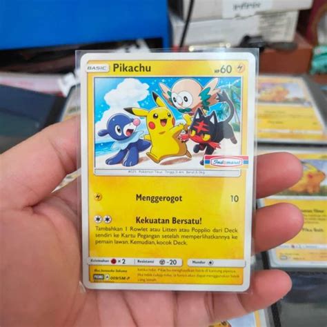 Promo Pikachu Promo Indomaret Pokemon Tcg Indonesia Limited Edition