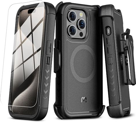 MYBAT PRO Maverick Series IPhone 15 Pro Max Case With Belt Clip Holster