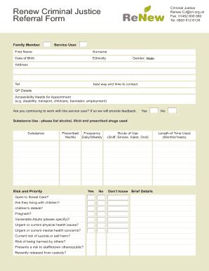 Fillable Online Hullcc Gov Renew Criminal Justice Referral Form Renew