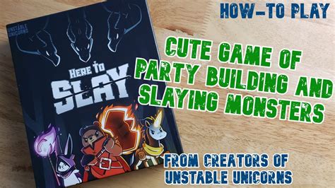 Here To Slay How To Play Board Games Youtube