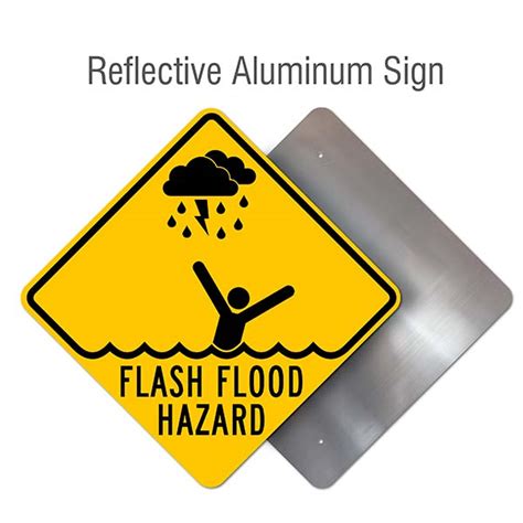 Flash Flood Hazard Sign Fast Shipping And 10 Discount Available