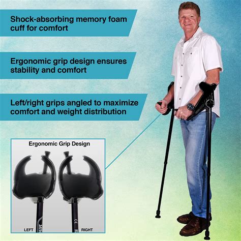 Buy Smartcrutch Ergonomic Custom Forearm Crutches For Adults Multiple